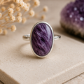 Anillo de Charoíta en Plata 💜