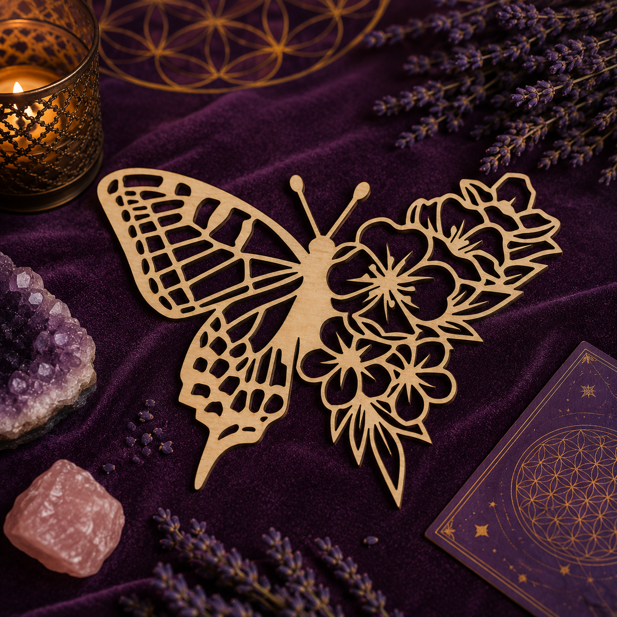 Metamorfosis | Mariposa Floral de Madera 🦋