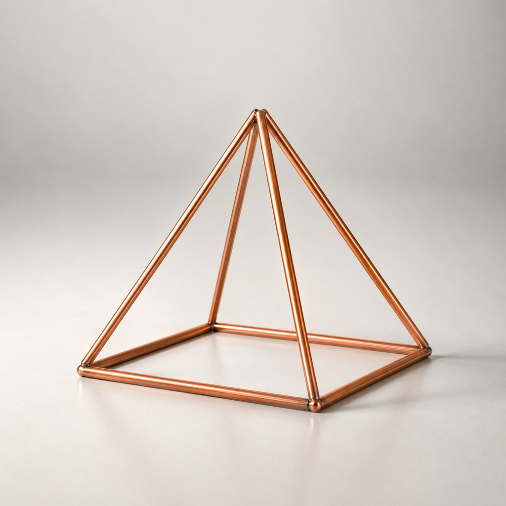 Pirámide de Cobre Plegable para Radiestesia y Radiónica – 23 x 15 cm
