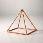 Pirámide de Cobre Plegable para Radiestesia y Radiónica – 23 x 15 cm