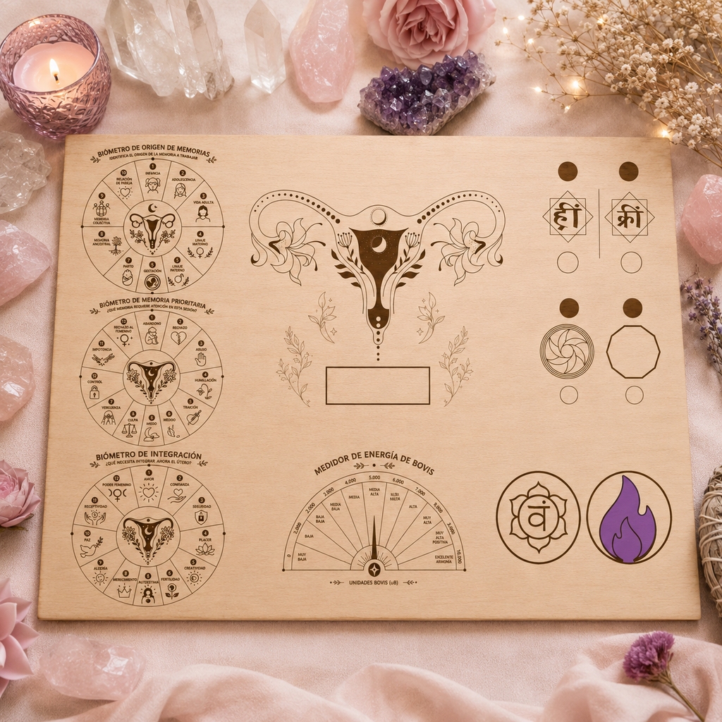 Mesa Energética de Memorias Uterinas | Radiestesia y Armonización Energética