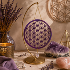 Armonizador Flor de la Vida | Cuarzo Aura Amatista 💜