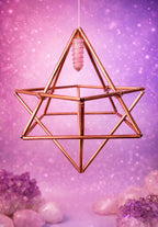 Merkaba de Cobre hecho a mano con armonizador