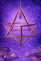 Merkaba de Cobre hecho a mano con armonizador