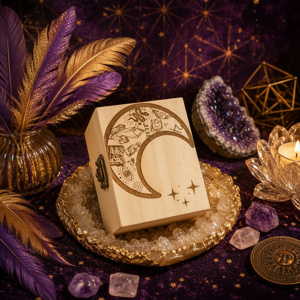 Luna Mística | Cofre Ritual Artesanal