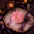 Cuarzo Natural Mediano Aura de Ángel Rosa — Pieza Única