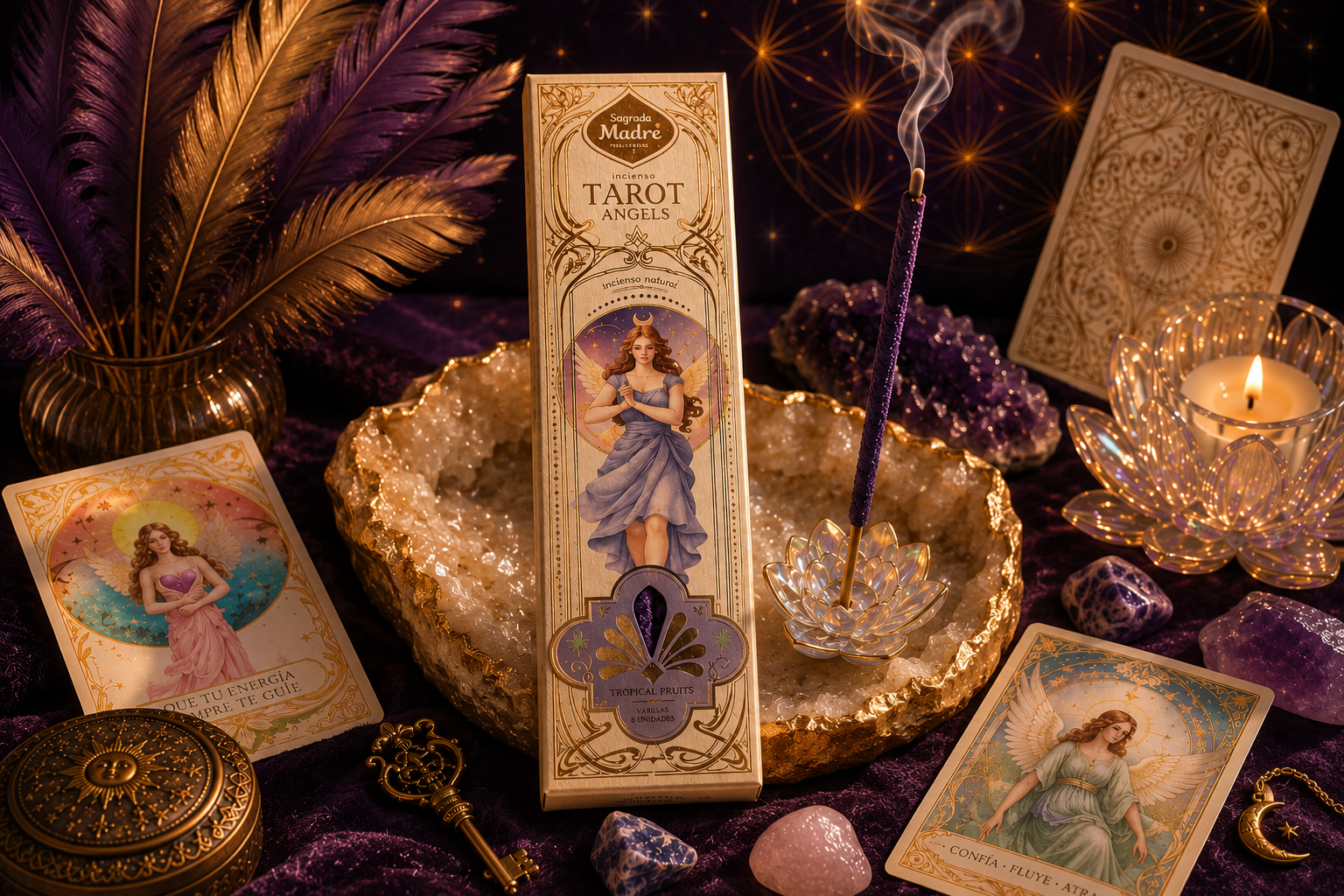 Incienso Tarot Ángeles Frutos Tropicales + Cartita de regalo — Sagrada Madre
