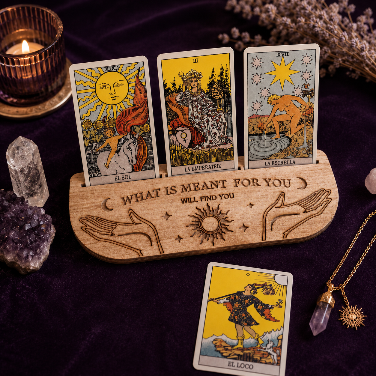 Soporte de Tarot de 3 Cartas – Card of the Day